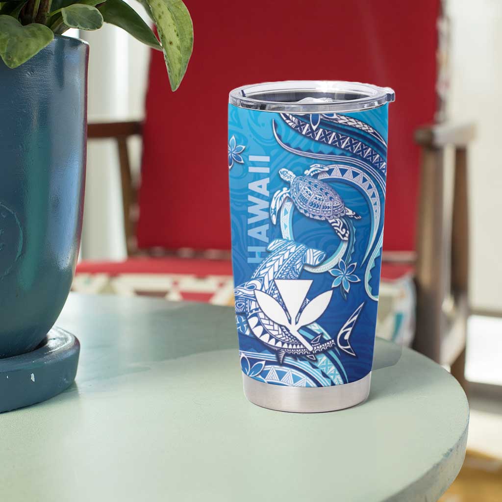 Hawaii Tumbler Cup Turtle With Hammerhead Shark Oceanic DT04 - Polynesian Pride