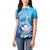 Hawaii Women Polo Shirt Turtle With Hammerhead Shark Oceanic