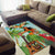 Hawaii Lei Day Area Rug Hula Girl With Tropical Forest