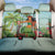 Hawaii Lei Day Back Car Seat Cover Hula Girl With Tropical Forest