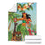 Hawaii Lei Day Blanket Hula Girl With Tropical Forest