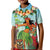 Hawaii Lei Day Kid Polo Shirt Hula Girl With Tropical Forest