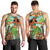 Hawaii Lei Day Men Tank Top Hula Girl With Tropical Forest