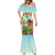 Hawaii Lei Day Mermaid Dress Hula Girl With Tropical Forest