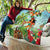 Hawaii Lei Day Quilt Hula Girl With Tropical Forest