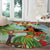 Hawaii Lei Day Round Carpet Hula Girl With Tropical Forest