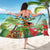 Hawaii Lei Day Sarong Hula Girl With Tropical Forest