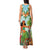 Hawaii Lei Day Tank Maxi Dress Hula Girl With Tropical Forest