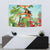 Hawaii Lei Day Tapestry Hula Girl With Tropical Forest