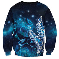 New Zealand Matariki Sweatshirt Maori Koru Mix Silver Fern DT04 - Polynesian Pride