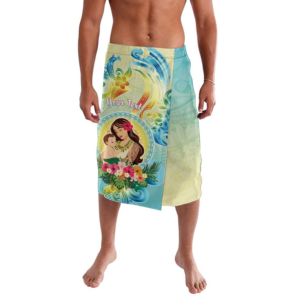 Personalised Hawaii Mother's Day Lavalava I Love You Mom DT04 Yellow - Polynesian Pride