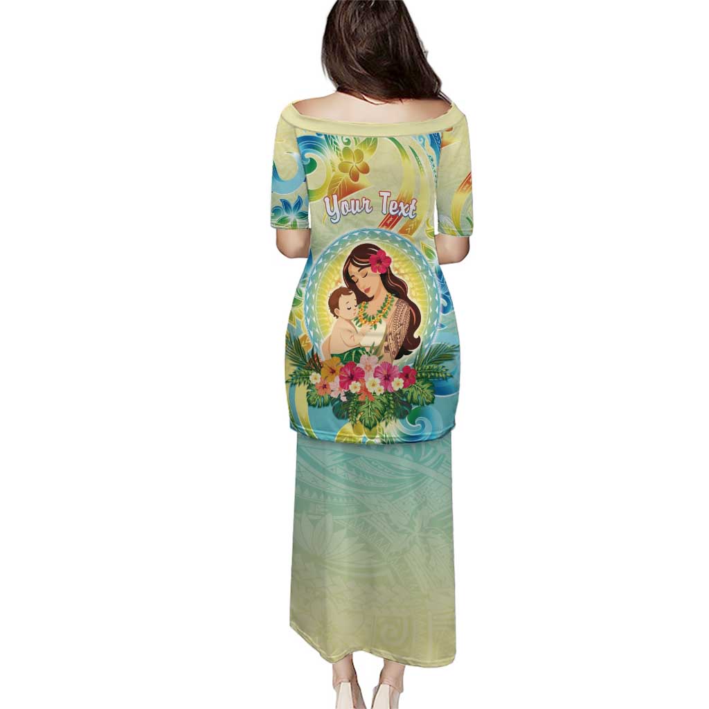 Personalised Hawaii Mother's Day Puletasi I Love You Mom DT04 - Polynesian Pride
