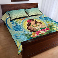 Hawaii Mother's Day Quilt Bed Set I Love You Mom DT04 - Polynesian Pride