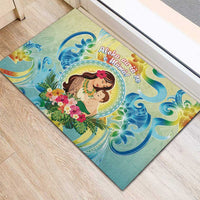 Hawaii Mother's Day Rubber Doormat I Love You Mom DT04 - Polynesian Pride
