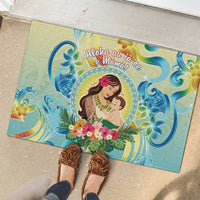 Hawaii Mother's Day Rubber Doormat I Love You Mom DT04 - Polynesian Pride