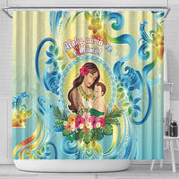Hawaii Mother's Day Shower Curtain I Love You Mom DT04 - Polynesian Pride
