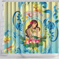 Hawaii Mother's Day Shower Curtain I Love You Mom DT04 - Polynesian Pride