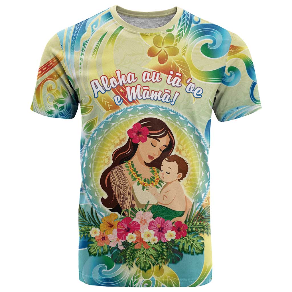 Personalised Hawaii Mother's Day T Shirt I Love You Mom DT04 Yellow - Polynesian Pride