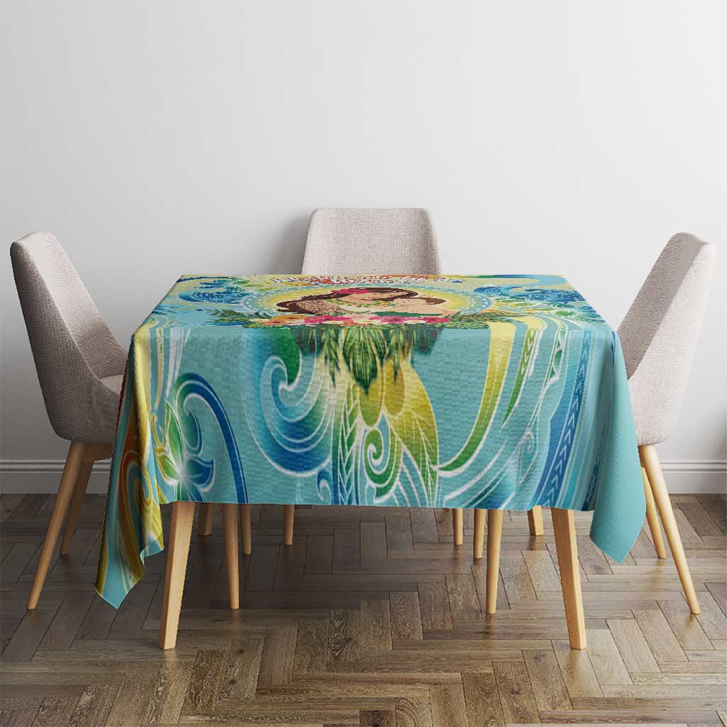 Hawaii Mother's Day Tablecloth I Love You Mom DT04 - Polynesian Pride