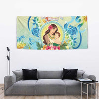 Hawaii Mother's Day Tapestry I Love You Mom DT04 - Polynesian Pride