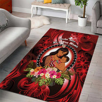 New Zealand Mother's Day Area Rug I Love You Mom DT04 - Polynesian Pride