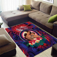 Samoa Mother's Day Area Rug I Love You Mom DT04 - Polynesian Pride