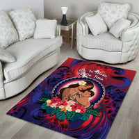 Samoa Mother's Day Area Rug I Love You Mom DT04 - Polynesian Pride