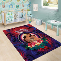 Samoa Mother's Day Area Rug I Love You Mom DT04 - Polynesian Pride