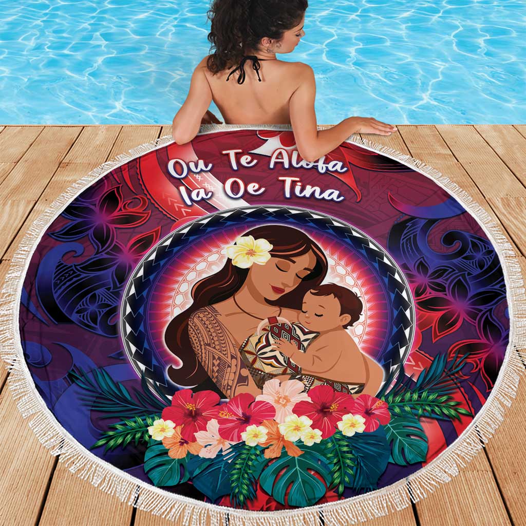 Samoa Mother's Day Beach Blanket I Love You Mom DT04 - Polynesian Pride