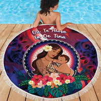 Samoa Mother's Day Beach Blanket I Love You Mom DT04 - Polynesian Pride