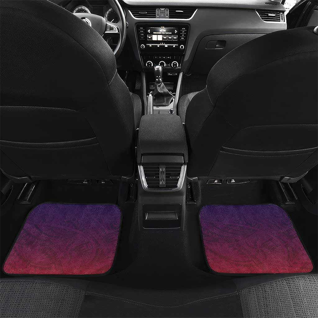 Samoa Mother's Day Car Mats I Love You Mom DT04 Set 2pcs - Back Red - Polynesian Pride