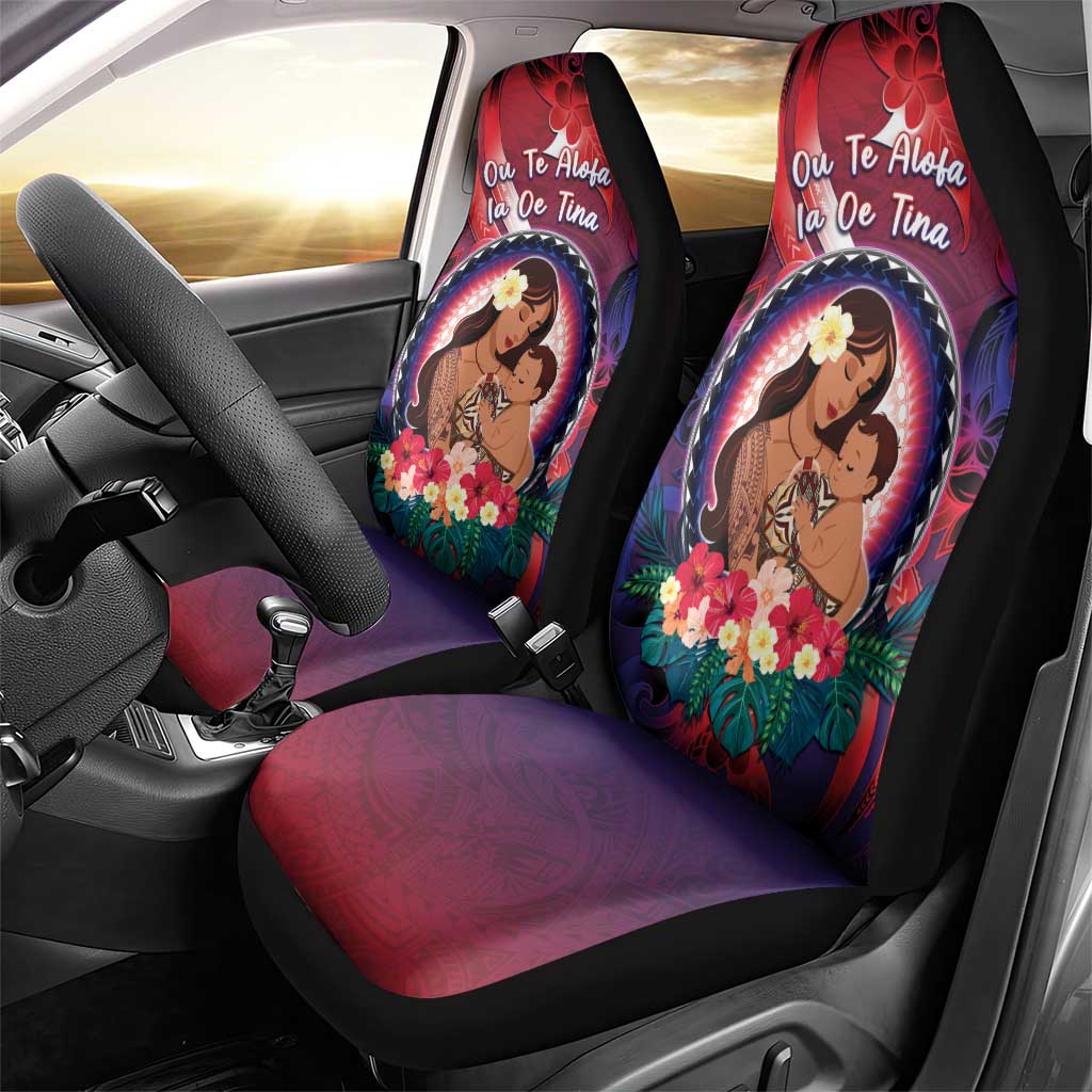 Samoa Mother's Day Car Seat Cover I Love You Mom DT04 - Polynesian Pride