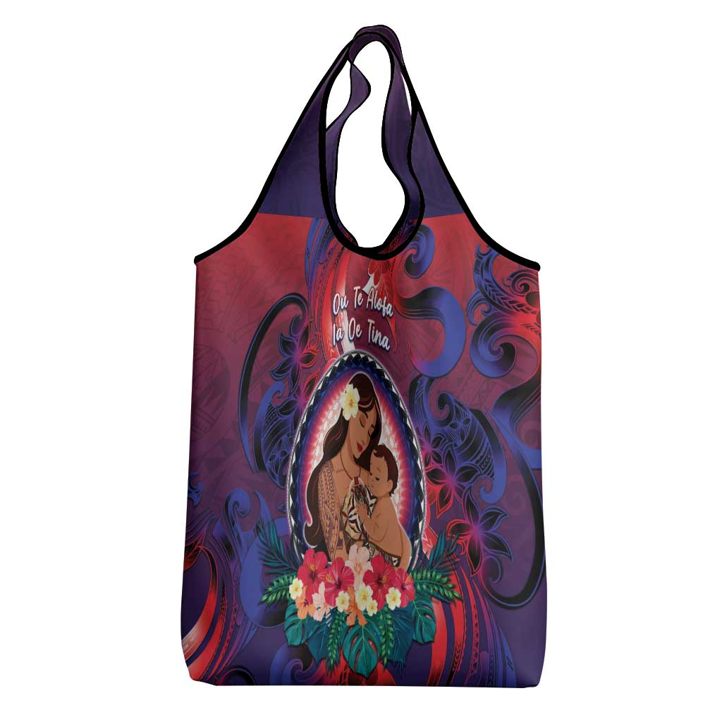 Samoa Mother's Day Grocery Bag I Love You Mom DT04 - Polynesian Pride
