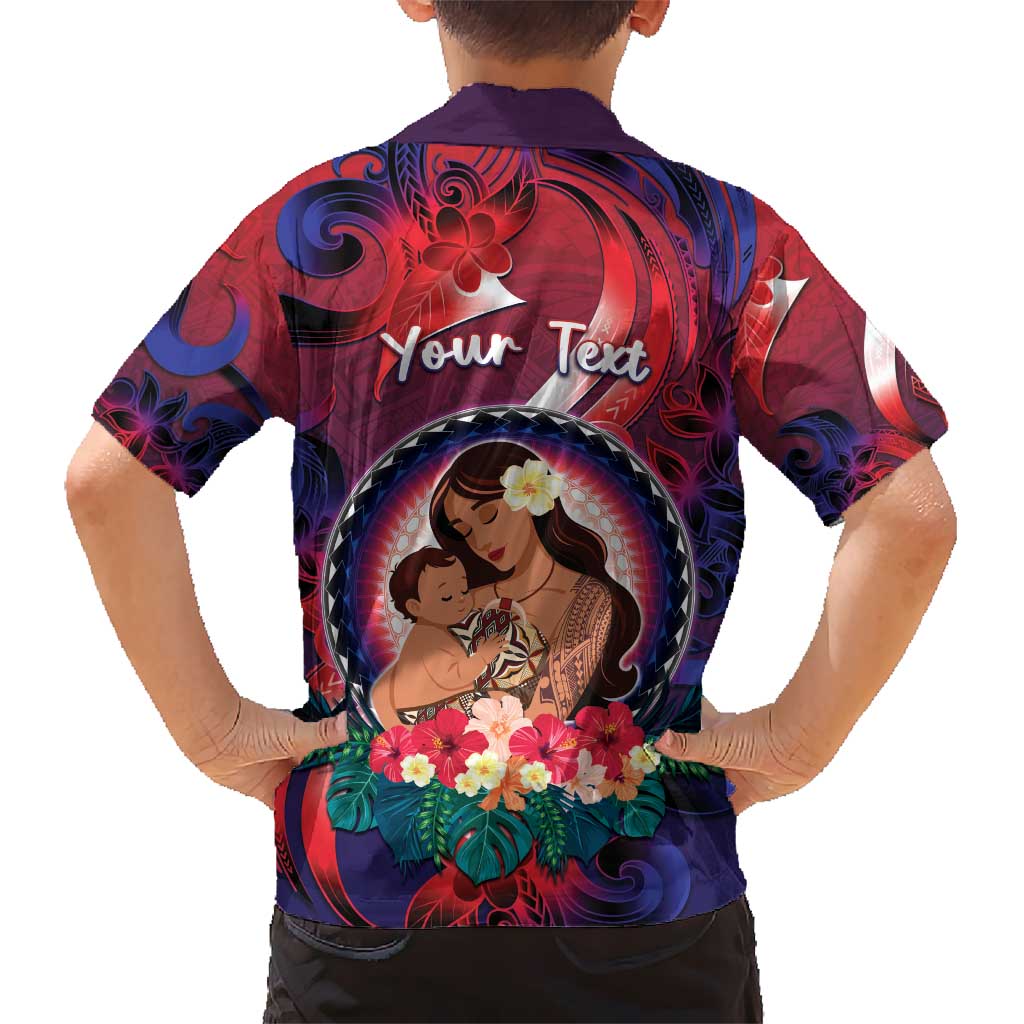 Personalised Samoa Mother's Day Kid Hawaiian Shirt I Love You Mom DT04 - Polynesian Pride
