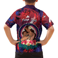 Personalised Samoa Mother's Day Kid Hawaiian Shirt I Love You Mom DT04 - Polynesian Pride