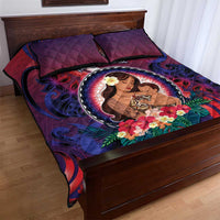 Samoa Mother's Day Quilt Bed Set I Love You Mom DT04 - Polynesian Pride