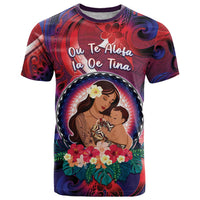 Personalised Samoa Mother's Day T Shirt I Love You Mom DT04 Red - Polynesian Pride