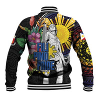 Filipinos Lapu-Lapu Hero Philippines Baseball Jacket Hibiscus Flowers Style DT04 - Polynesian Pride