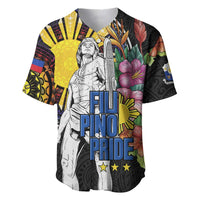 Filipinos Lapu-Lapu Hero Philippines Baseball Jersey Hibiscus Flowers Style DT04 Black - Polynesian Pride