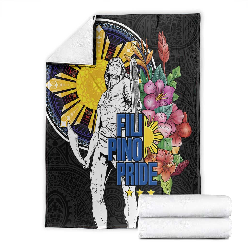 Filipinos Lapu-Lapu Hero Philippines Blanket Hibiscus Flowers Style DT04 - Polynesian Pride