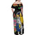 Filipinos Lapu-Lapu Hero Philippines Family Matching Off Shoulder Maxi Dress and Hawaiian Shirt Hibiscus Flowers Style