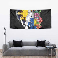 Filipinos Lapu-Lapu Hero Philippines Tapestry Hibiscus Flowers Style DT04 - Polynesian Pride