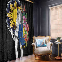 Filipinos Lapu-Lapu Hero Philippines Window Curtain Hibiscus Flowers Style DT04 - Polynesian Pride