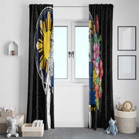 Filipinos Lapu-Lapu Hero Philippines Window Curtain Hibiscus Flowers Style DT04 - Polynesian Pride