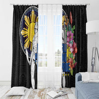 Filipinos Lapu-Lapu Hero Philippines Window Curtain Hibiscus Flowers Style DT04 - Polynesian Pride