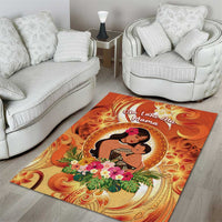 Tonga Mother's Day Area Rug I Love You Mom DT04 - Polynesian Pride