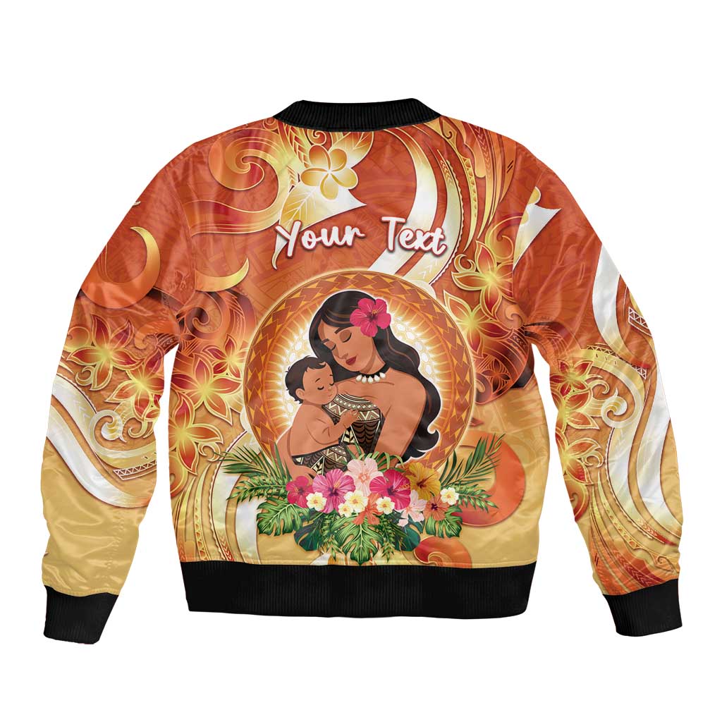 Personalised Tonga Mother's Day Bomber Jacket I Love You Mom DT04 - Polynesian Pride