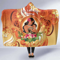 Tonga Mother's Day Hooded Blanket I Love You Mom DT04 One Size Orange - Polynesian Pride