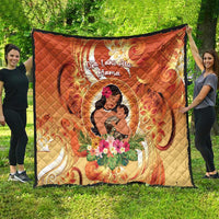 Tonga Mother's Day Quilt I Love You Mom DT04 - Polynesian Pride