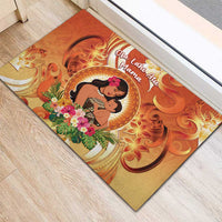 Tonga Mother's Day Rubber Doormat I Love You Mom DT04 - Polynesian Pride